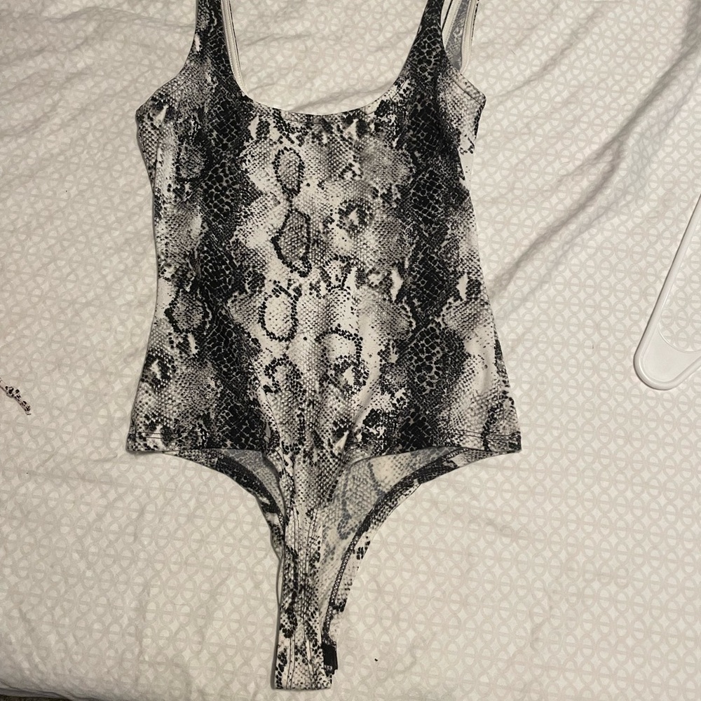 Snakeskin Print Bodysuit